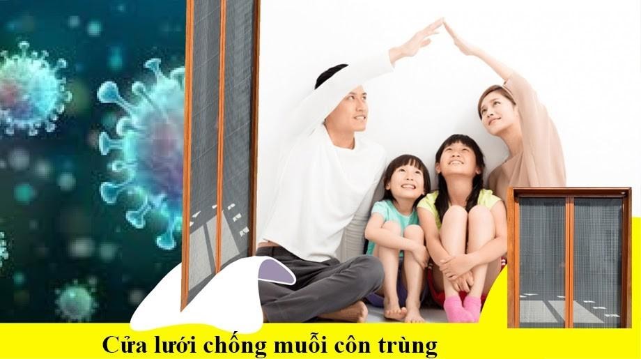 Lưới chống muỗi giúp bảo vệ sức khỏe mọi thành viên trong gia đình 