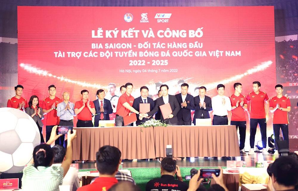 SABECO sẽ trở thành đối tác hàng đầu, độc quyền cho các đội tuyển bóng đá quốc gia
