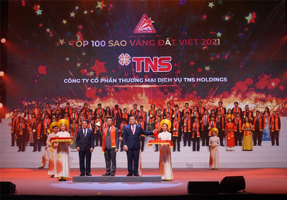 TNS Holdings được vinh danh TOP 100 Sao vàng Đất Việt 2021