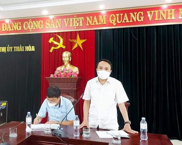 Thị xã Thái Hòa (Nghệ An): Thực hiện giãn cách xã hội theo Chỉ thị 15 từ 18h ngày 17/08/2021