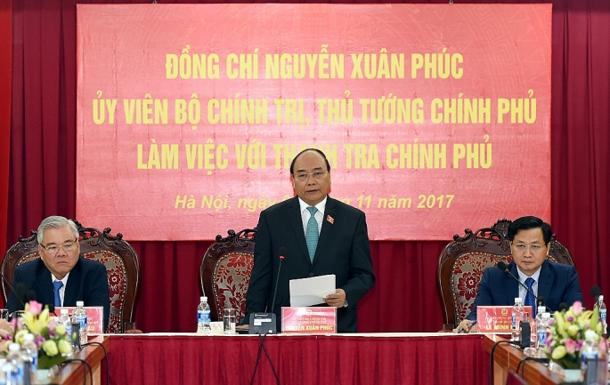 Thủ tướng Nguyễn Xuân Phúc làm việc với Thanh tra Chính phủ