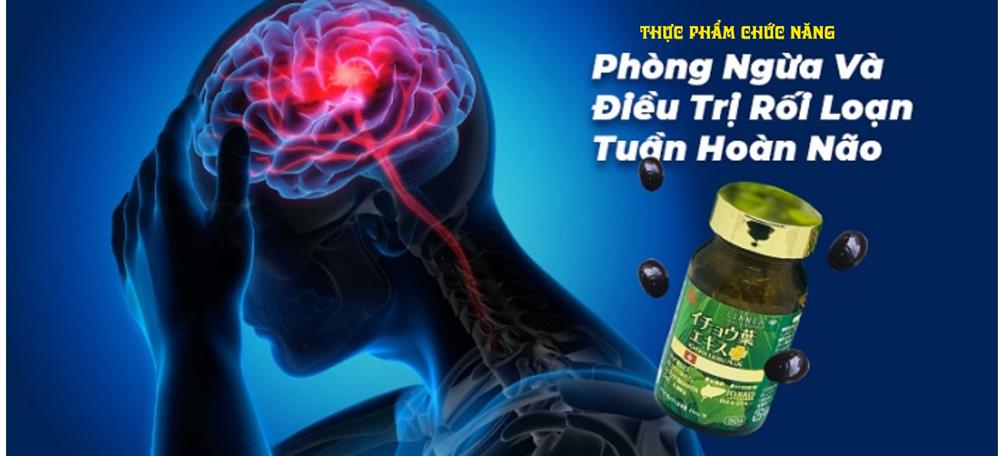 Thực phẩm bảo vệ sức khỏe Ichoha Ekisu Plus - hỗ trợ tuần hoàn máu não, ngăn ngừa đột quỵ